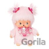 Monchhichi Bebiči ružové dievča s cumlíkom 15 cm