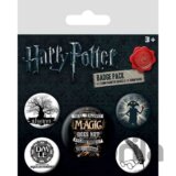 Sada placek Harry Potter - Symbols, 5 ks