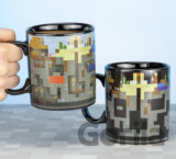 Čierny meniaci sa keramický hrnček Minecraft: XL