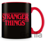 Čierny keramický hrnček Stranger Things: Logo
