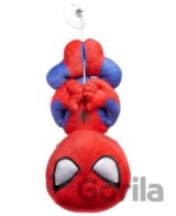 Plyšový Spiderman červený visiaci