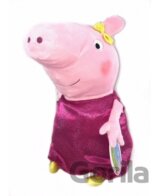 Plyšové prasiatko v ružových ligotavých šatách - Prasiatko Peppa