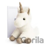 Plyšový jednorožec bielo-zlatý - Histoire D´Ours