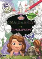Sofie První - Omalovánky se samolepkami A4+