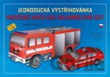 Jednoduchá vystřihovánka hasičské auto