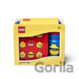 LEGO ICONIC Classic desiatový set (fľaša a box) - červená/modrá