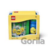 LEGO ICONIC Boy desiatový set (fľaša a box) - modrá/zelená