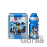 LEGO City desiatový set (fľaša a box) - modrá