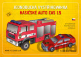 Jednoduchá vystřihovánka hasičské auto