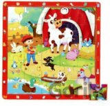 Dřevěné puzzle - Zvířátka na farmě