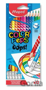Maped - Bezdřevé pastelky Color´Peps Oops s gumou 12 ks