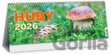 Huby 2026 - stolový kalendár