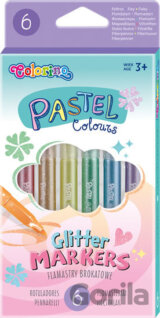 Pastel - popisovače se třpytkami 6 barev