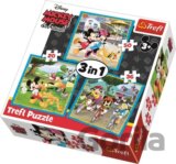 Puzzle Mickey Mouse a přátelé 3v1