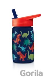 Zdravá fľaša Dinosaurus so slamkou