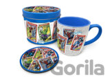 Darčekový set v plechovej krabičke Marvel Retro: Collector Cards