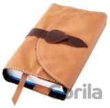 Obal na knihu se sponou: Ořechový XL