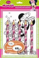 Omalovánka s maxi pastelkami Minnie