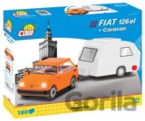 Stavebnice COBI - POLSKÝ FIAT 126 el s karavanem
