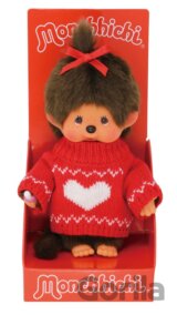 Monchhichi Exclusive - Červený svetr (Mončiči)