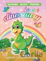 Šťastné dinosaury (Maľovanka - nálepky - panoráma)