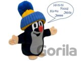 Krtek maňásek mluvící,modrý kulich
