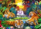 Family at the Jungle Pool