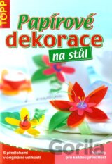 Papírové dekorace na stůl