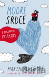Modré srdce s kečupovým fľakom