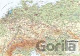 Střední Evropa - nástěnná obecně zeměpisná mapa 1 : 1 715 000