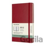 Moleskine Zápisník plánovací 2021-2022 červený L, tvrdý