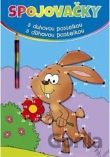 Spojovačky s duhovou pastelkou - Zajíc