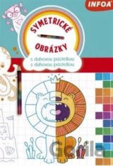 Symetrické obrázky s duhovou pastelkou