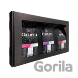 Darčekový set zrnkových odrodových káv 3x 200g Papua, Colombia, Ethiopia