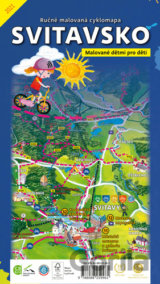 Ručně malovaná cyklomapa Svitavsko