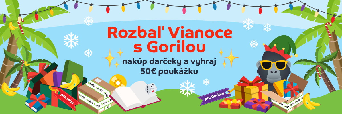 Rozbaľ Vianoce s Gorilou! Zapoj sa do súťaže o 20&times; 50&euro; poukážku.