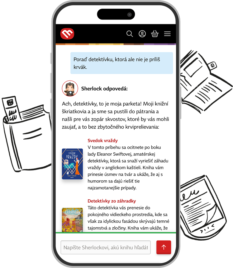Screenshot rozhovoru so Sherlockom