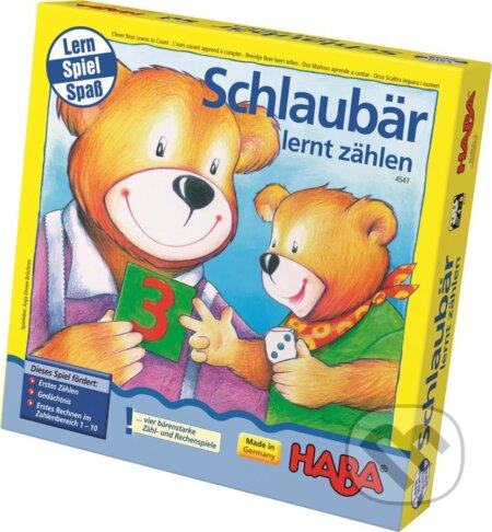 Spoločenská hra pre deti: Múdry medvedík matematika, Haba, 2021