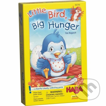 Spoločenská hra pre deti: Malý vtáčik s veľkým hladom, Haba, 2021