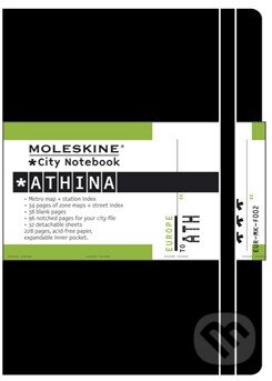 Moleskine CITY - malý zápisník Athina (čierny), Moleskine