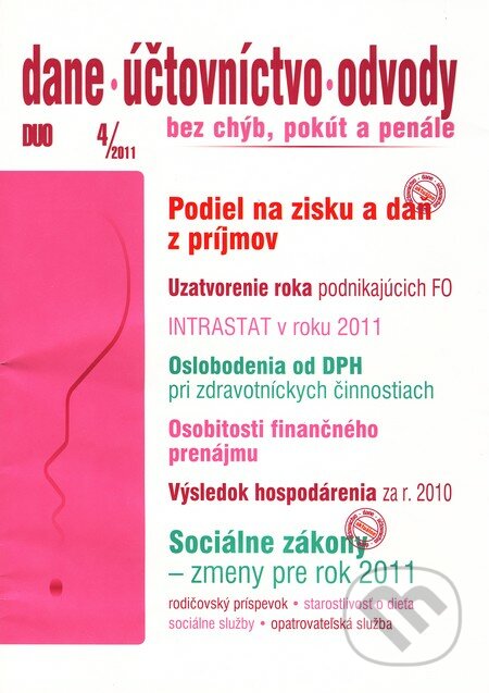 Dane, účtovníctvo, odvody 4/2011, Poradca s.r.o., 2011
