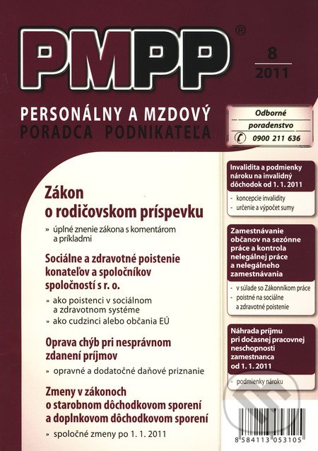 PMPP 8/2011, Poradca podnikateľa, 2011