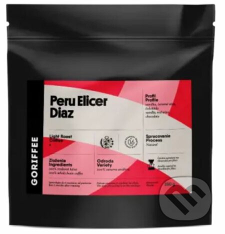 Kávy a čaje: Peru Elicer Diaz Natural (Goriffee). Goriffee, 2021