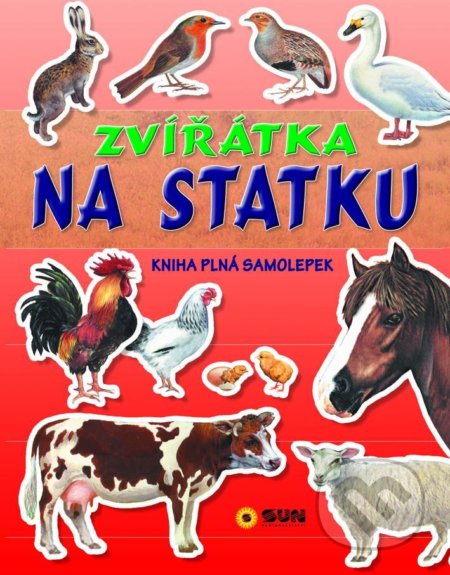 Zvířátka na statku - kniha plná samolepek - kniha z kategorie Naučné knihy