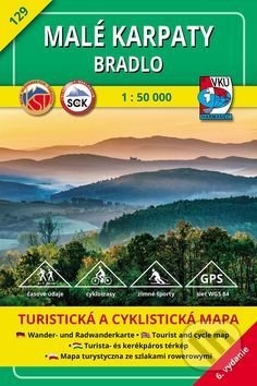 Malé Karpaty - Bradlo 1 : 50 000 - turistická mapa č. 129, VKÚ Harmanec, 2018