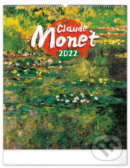 Nástěnný kalendář Claude Monet 2022, Presco Group, 2021