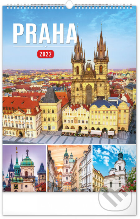 Nástěnný kalendář Praha 2022, Presco Group, 2021