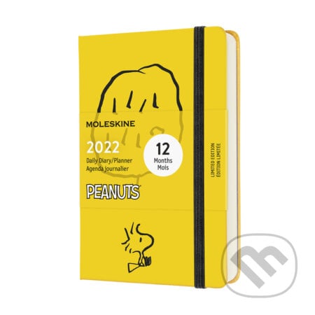 Moleskine – 12-mesačný žltý diár Snoopy 2022, Moleskine, 2021