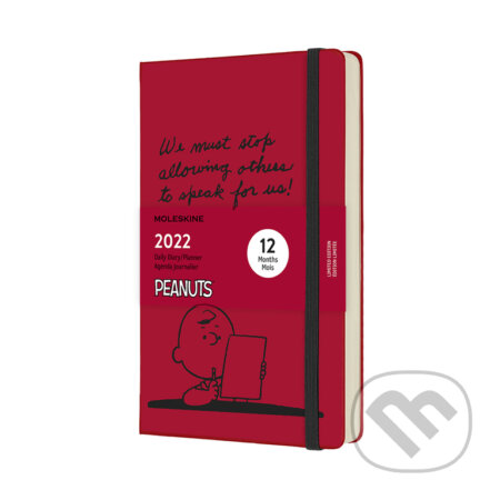 Moleskine – 12-mesačný červený diár Snoopy 2022, Moleskine, 2021