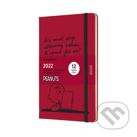 Moleskine – 12-mesačný červený plánovací diár Snoopy 2022, Moleskine, 2021